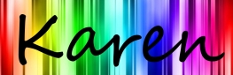 Signature with rainbow